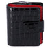 Christian Louboutin Bifold Wallet Black Croc Patent Leather